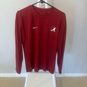 University of Alabama Dri-Fit Crimson Longsleeve